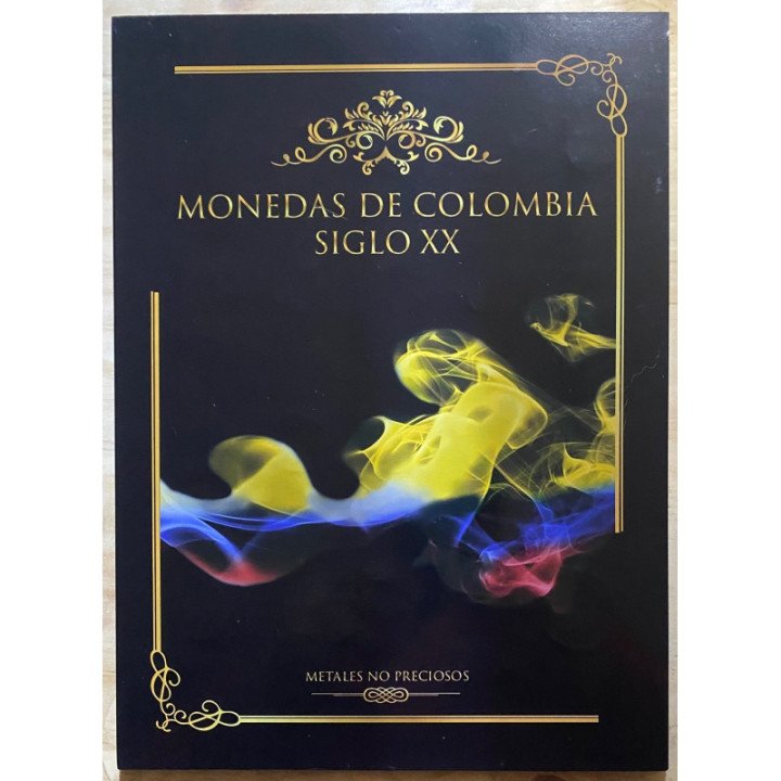 Monedas de colombia Siglo XX - Coleccionador con monedas