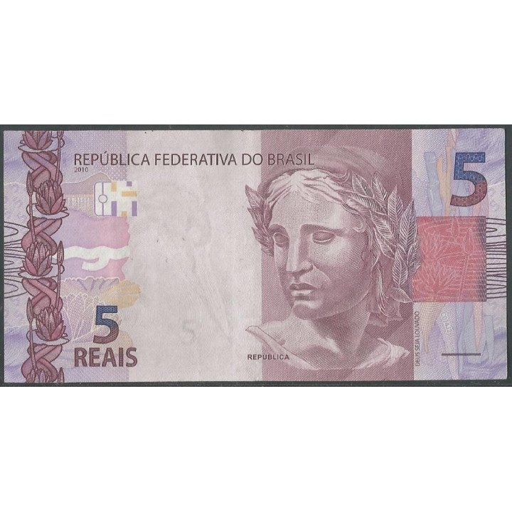 Brasil 5 Reales 2010 I P253g