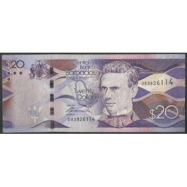 Barbados, 20 Dollars 2 May 2013 P76a