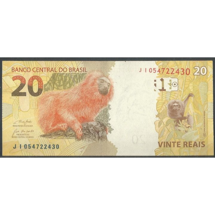 Brasil 20 Reales 2010 J P255j reverso