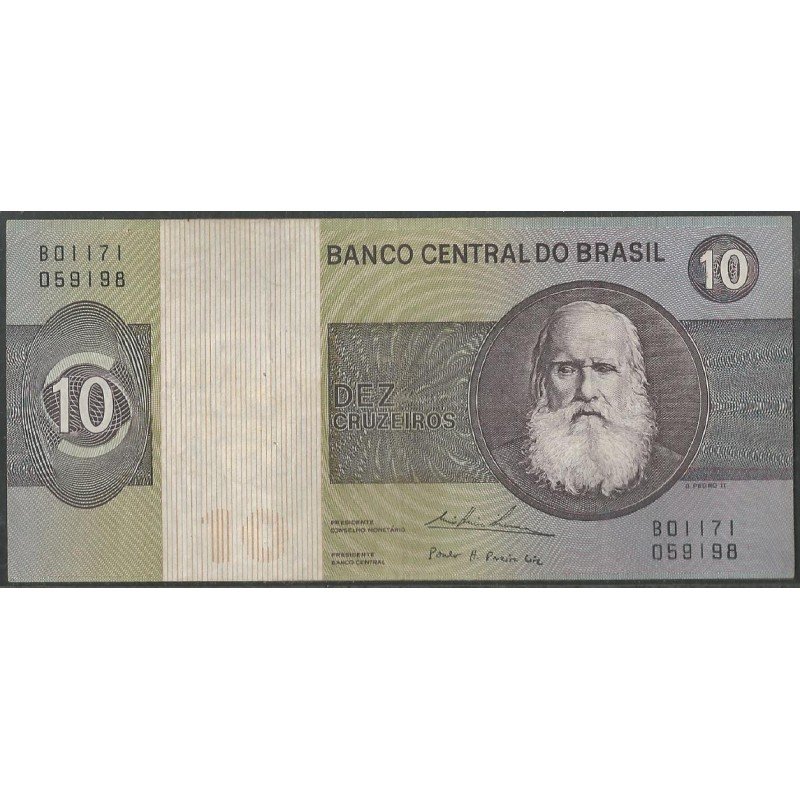 Brasil, 10 Cruzeiros ND1979 P193c
