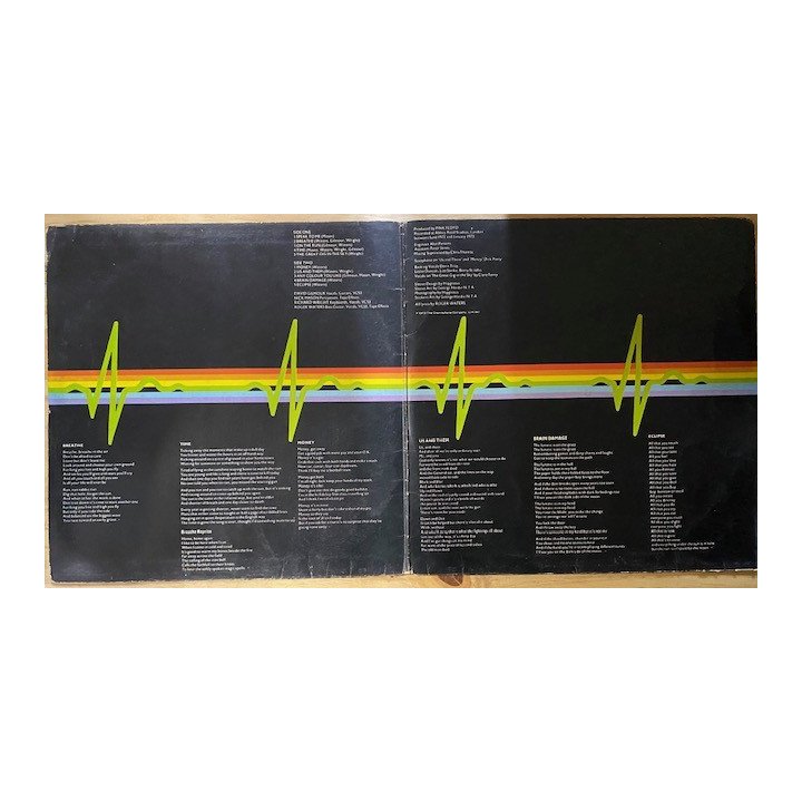 Pink Floyd - The Dark Side of the Moon - Brasil 1973 reverso