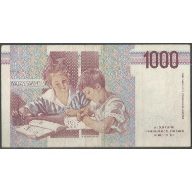 Italia, 1.000 Liras D1990 P114b