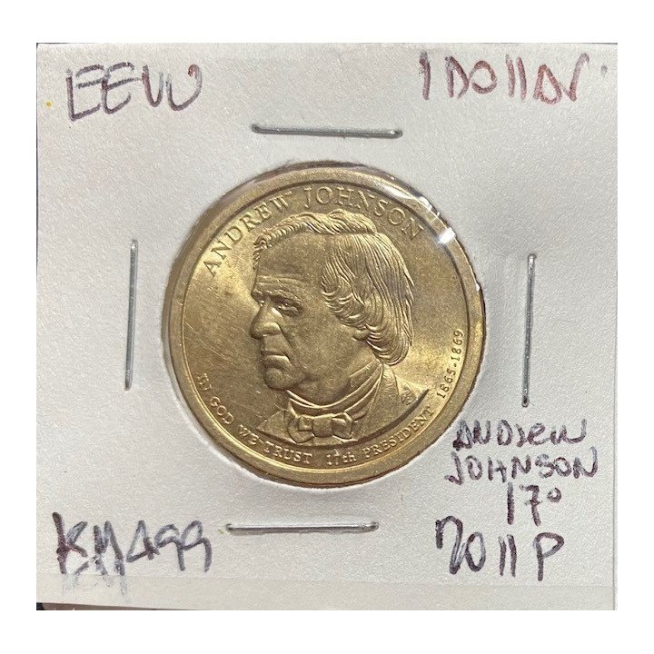 Estados Unidos 1 Dollar - Serie presidentes 2010 a 2016 reverso