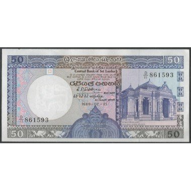 Sri Lanka, 50 Rupias 21 Feb 1989 P98b