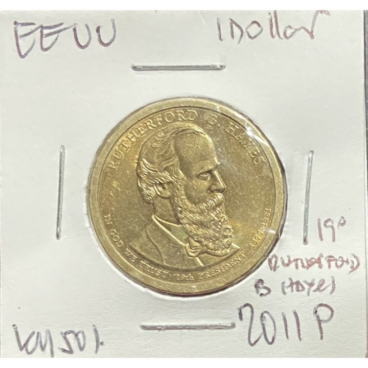 Estados Unidos 1 Dollar - Serie presidentes 2010 a 2016 reverso