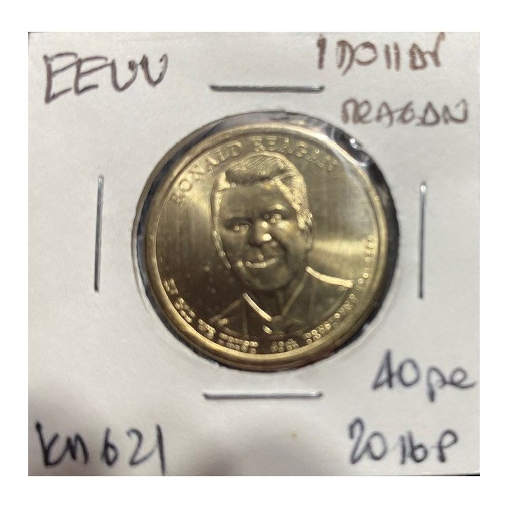 Estados Unidos 1 Dollar - Serie presidentes 2010 a 2016 reverso