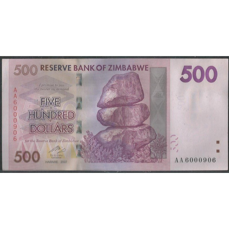 Zimbabwe, 500 Dollars 2007 P70