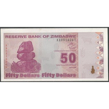 Zimbabwe, 50 Dollars 2009 P96