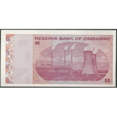 Zimbabwe, 50 Dollars 2009 P96