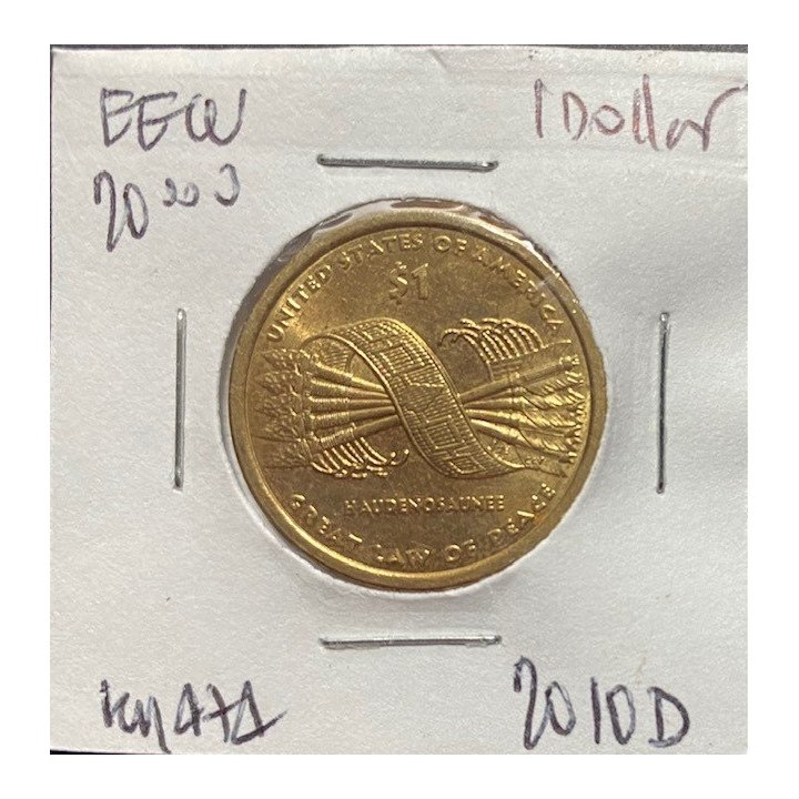 Estados Unidos 1 Dollar Native American 2009- reverso