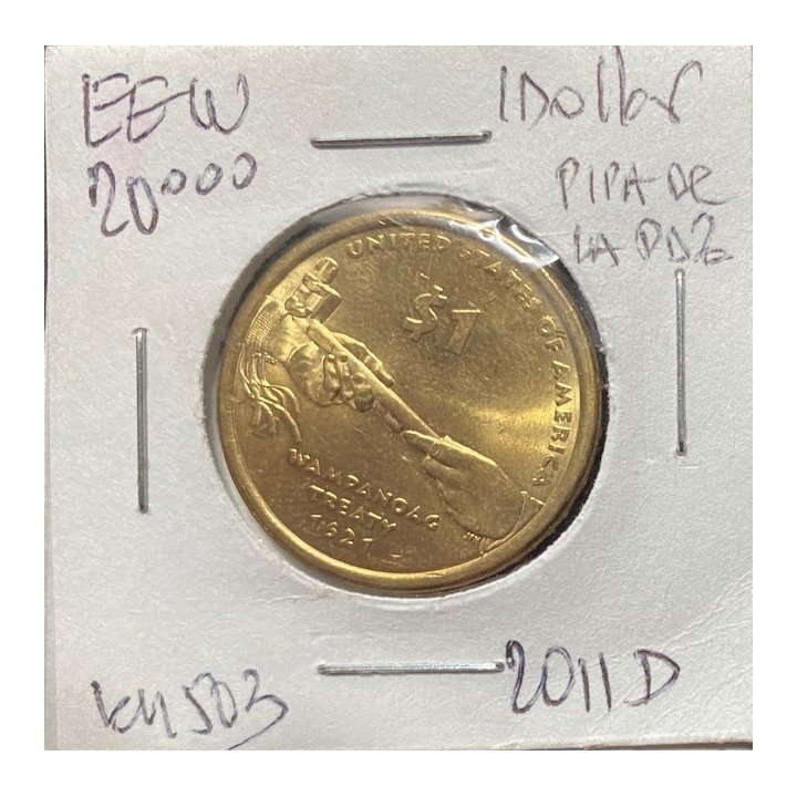 Estados Unidos 1 Dollar Native American 2009- reverso