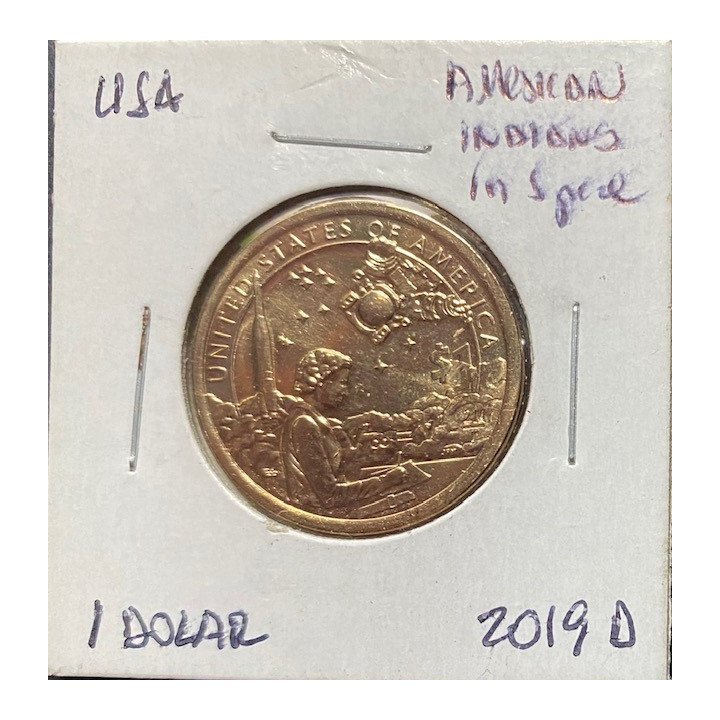Estados Unidos 1 Dollar Native American 2009- reverso