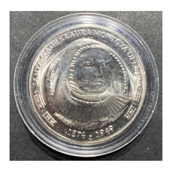 Colombia 5.000 PESOS 2015 Santa Madre Laura Montoya Upegui reverso