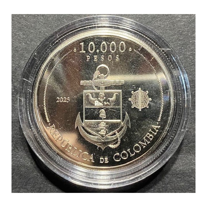 Colombia 10.000 PESOS 2023 200 Bicentenario de la batalla de Maracaibo reverso