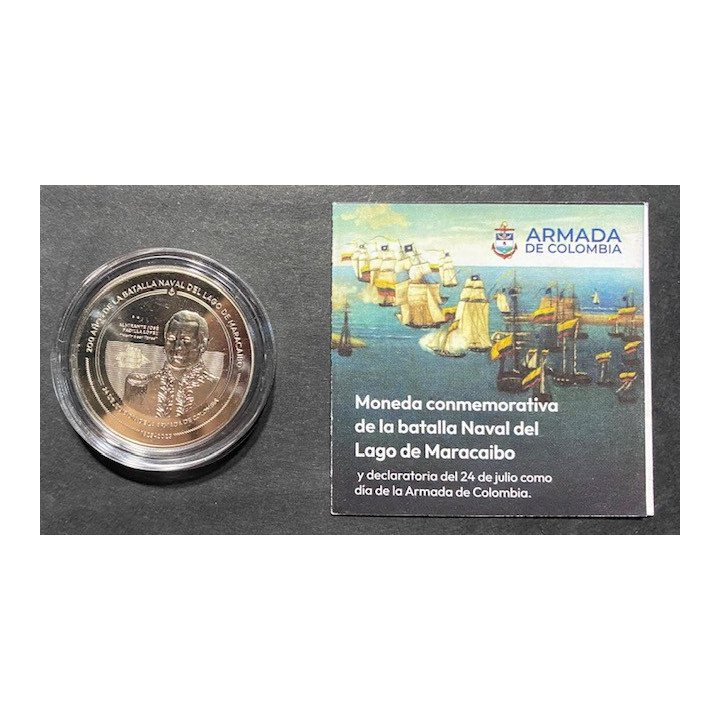 Colombia 10.000 PESOS 2023 200 Bicentenario de la batalla de Maracaibo reverso