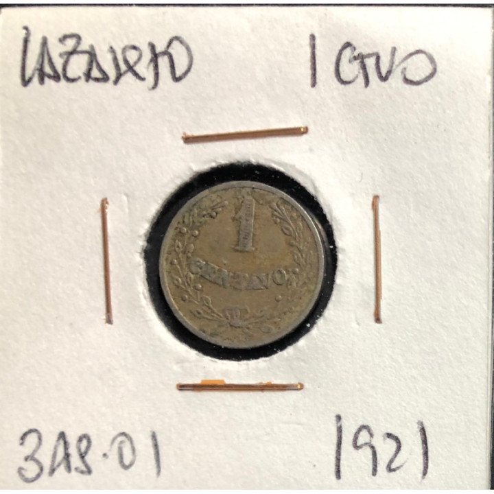 Colombia 1 Centavo 1921 Lazareto JER348.01