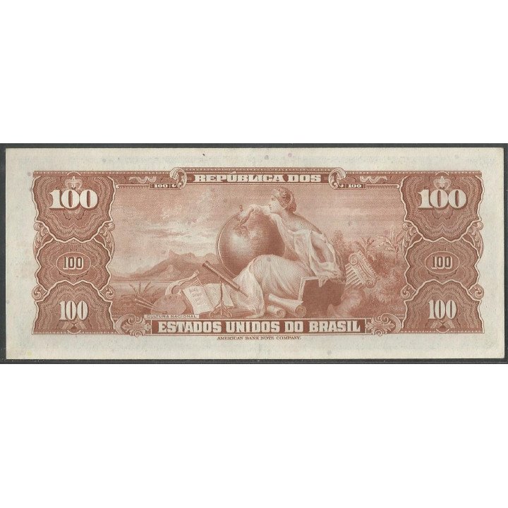 Brasil 100 Cruzeiros ND1964 Firma 13 P170b reverso