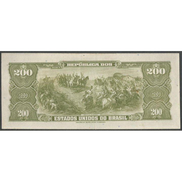 Brasil 200 Cruzeiros ND1964 Firma 13 P171b reverso