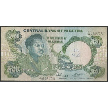 Nigeria,  20 Naira ND1984-2000 Firma 6 P26b