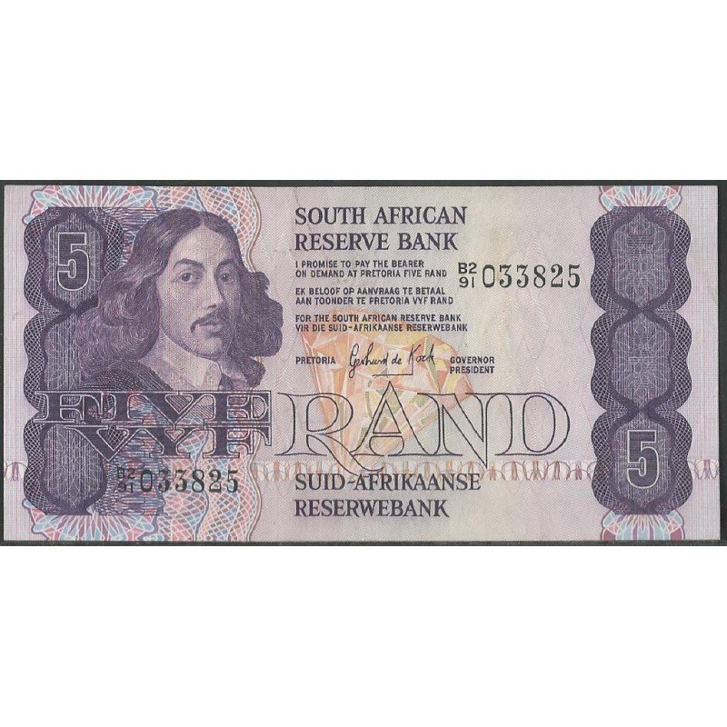 Sur Africa, 5 Rand ND1981 Firma 6 P119b