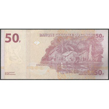 Rep. Democratica del Congo,  50 Francs 30 Jun 2013 P97A