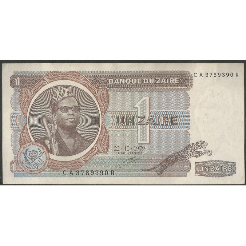 Zaire, 1 Zaire 22 Oct 1979 P19a