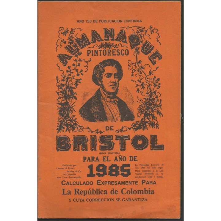 Almanaque Bristol - 1951 - 2026 reverso
