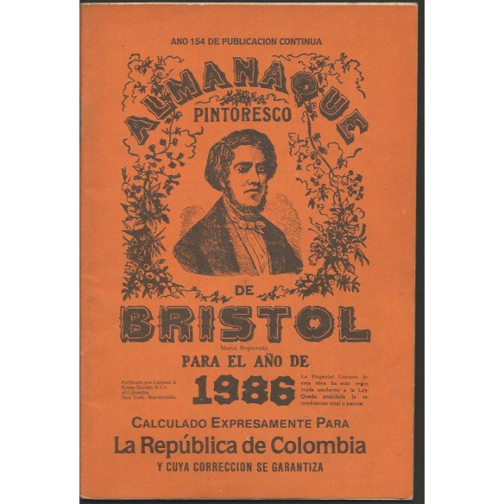 Almanaque Bristol - 1951 - 2026 reverso