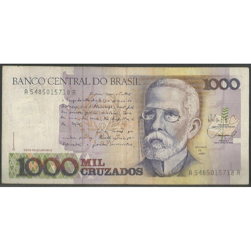 Brasil, 1.000 Cruzados ND1988 P213b