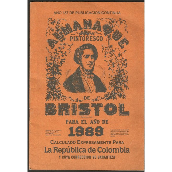 Almanaque Bristol - 1951 - 2026 reverso