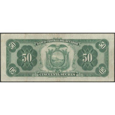 Ecuador, 50 Sucres 20 May 1971 TO P104b