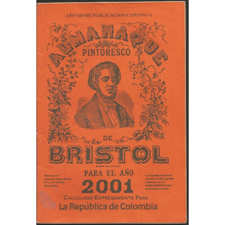 Almanaque Bristol - 1951 - 2026 reverso