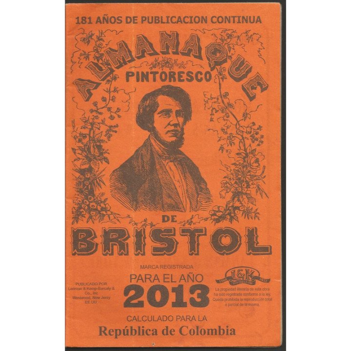Almanaque Bristol - 1951 - 2026 reverso