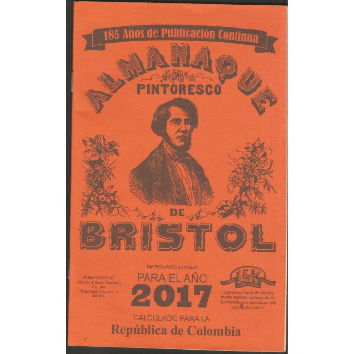 Almanaque Bristol - 1951 - 2026 reverso