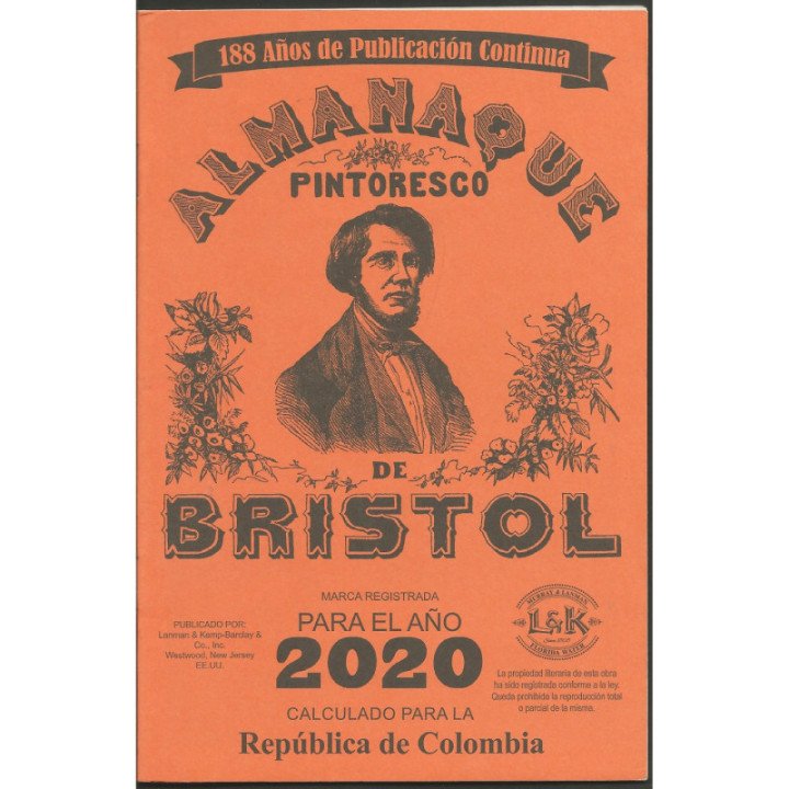 Almanaque Bristol - 1951 - 2026 reverso