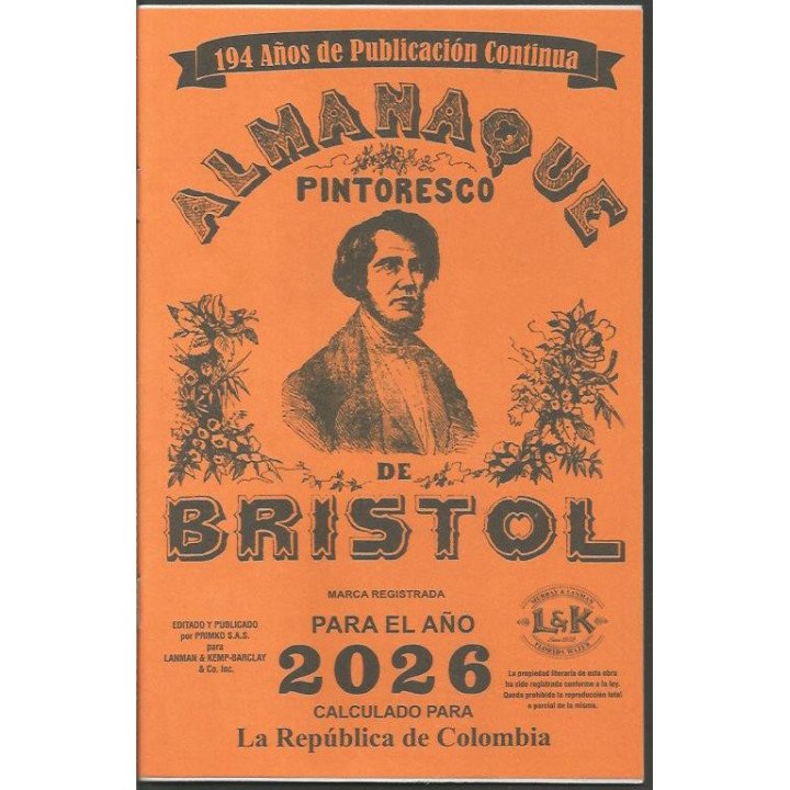 Almanaque Bristol - 1951 - 2026 reverso