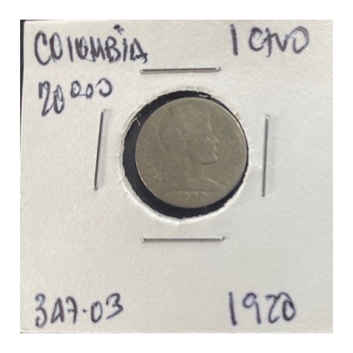 Colombia 1 Centavo 1920-1948 JER347