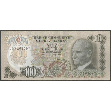 Turkya, 100 Liras L1970 (1983) P189c