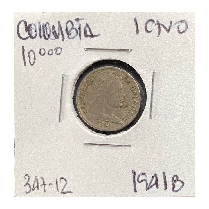 Colombia 1 Centavo 1920-1948 JER347 reverso