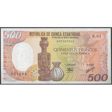 Guinea Ecuatorial, 500 Francs 1 Ene 1985 P20