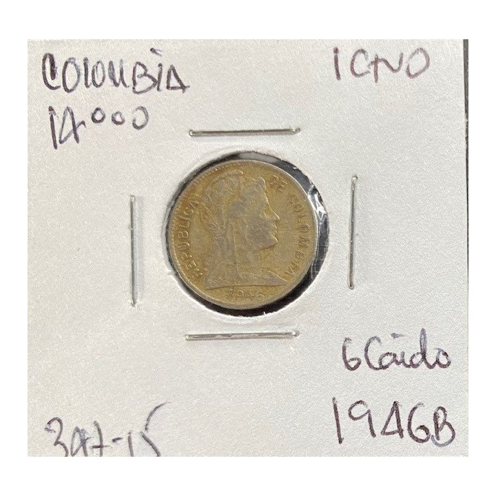 Colombia 1 Centavo 1920-1948 JER347 reverso