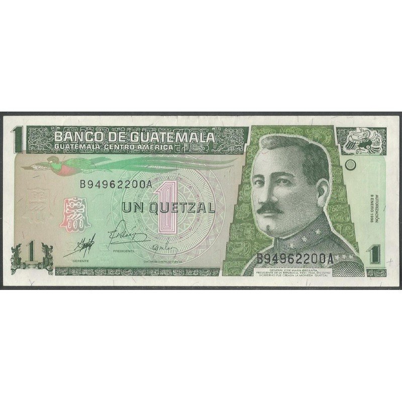 Guatemala, 1 Quetzal 9 Ene 1998 P99