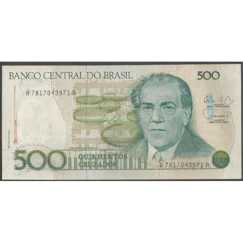Brasil, 500 Cruzados ND1988 P212d