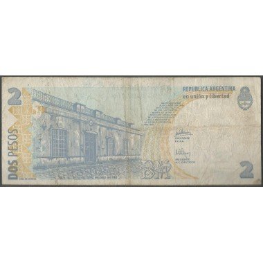 Argentina, 2 Pesos ND2002 Serie H P352