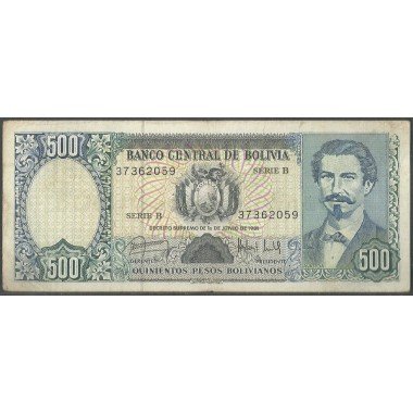 Bolivia, 500 Pesos Bolivianos 1 Jun 1981 B P166a