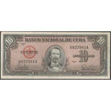 Cuba, 10 Pesos 1960 P79b