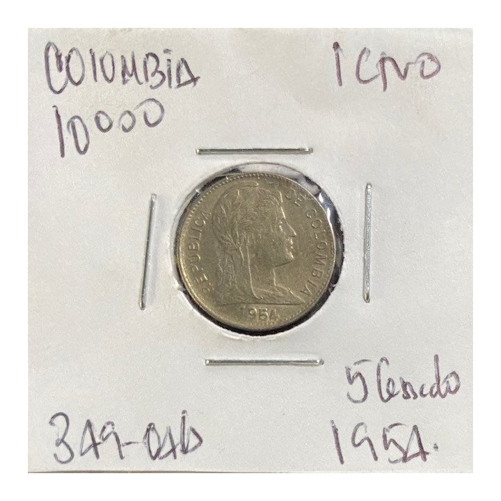 Colombia 1 Centavo 1952-1958 JER349 reverso