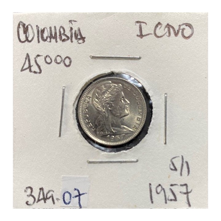 Colombia 1 Centavo 1952-1958 JER349 reverso