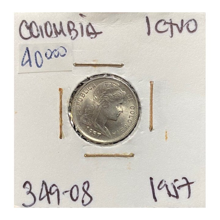 Colombia 1 Centavo 1952-1958 JER349 reverso